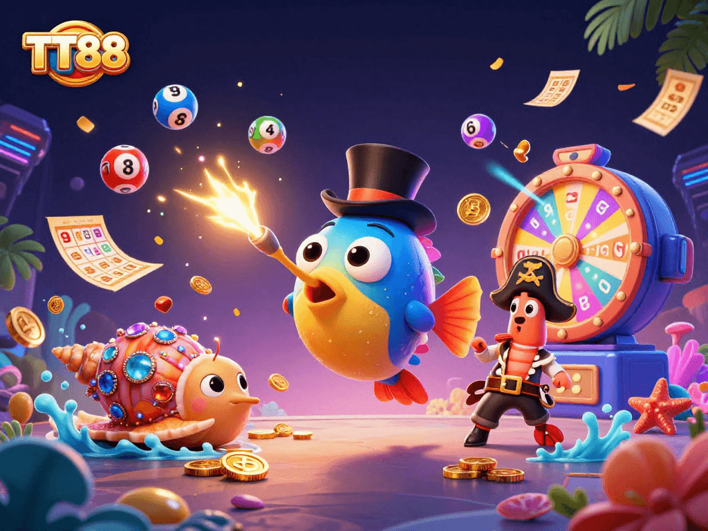 Engage with TT88 and experience thrilling wins amid colorful casino elements.