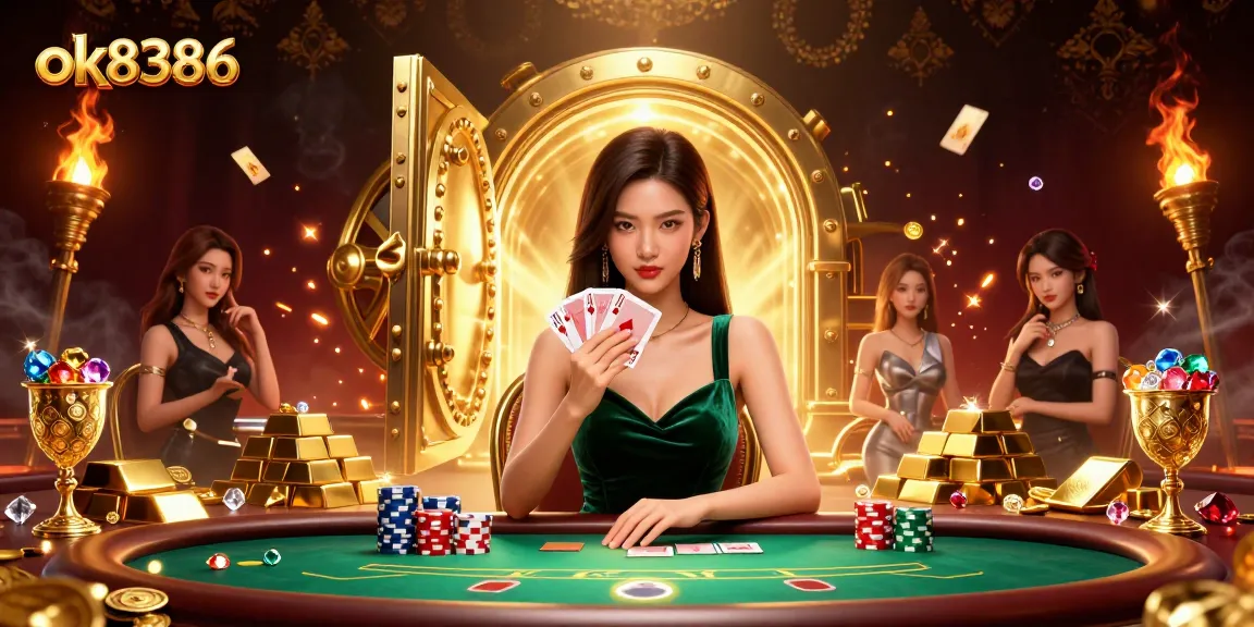 Experience the thrill of ok8386 with an elegant poker scene full of wealth and excitement.