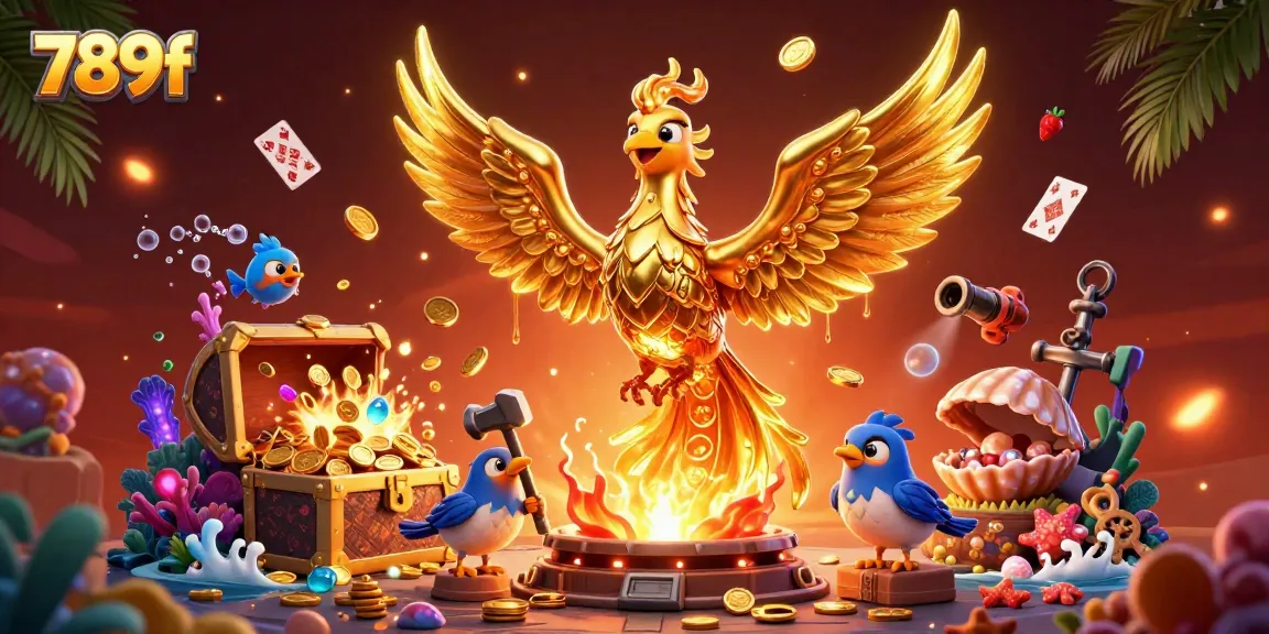 Experience thrilling gameplay with golden phoenix and magical elements at 789f casino.