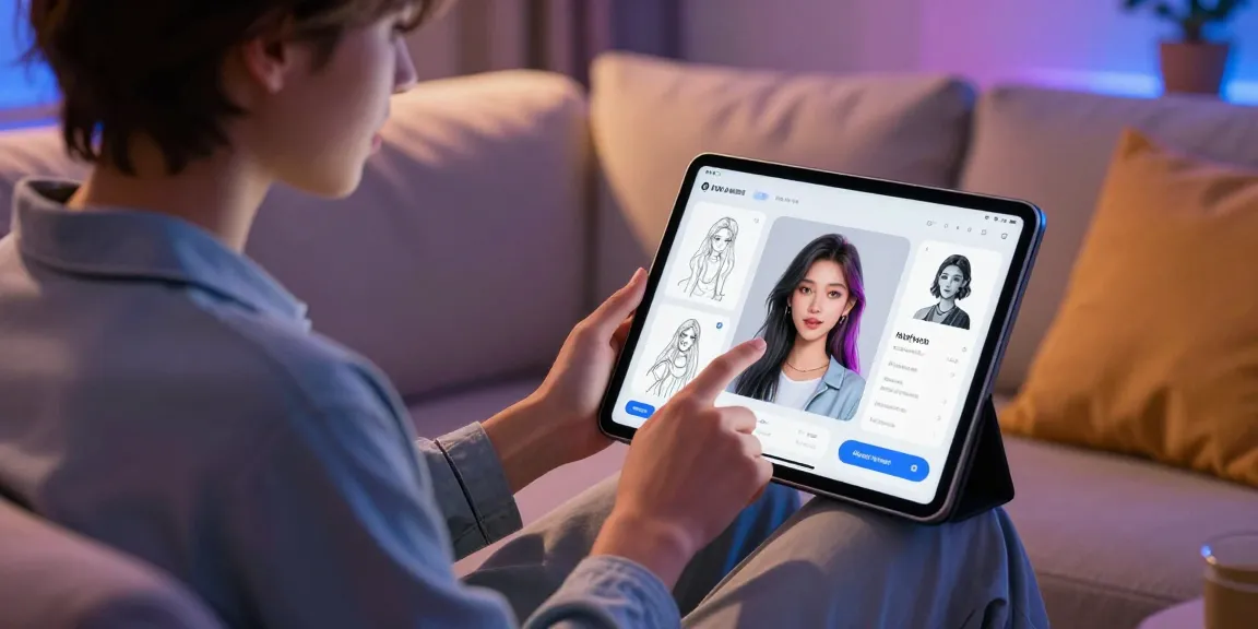 Engaging interaction with character AI nsfw in a cozy setting, showcasing personalization and creativity.
