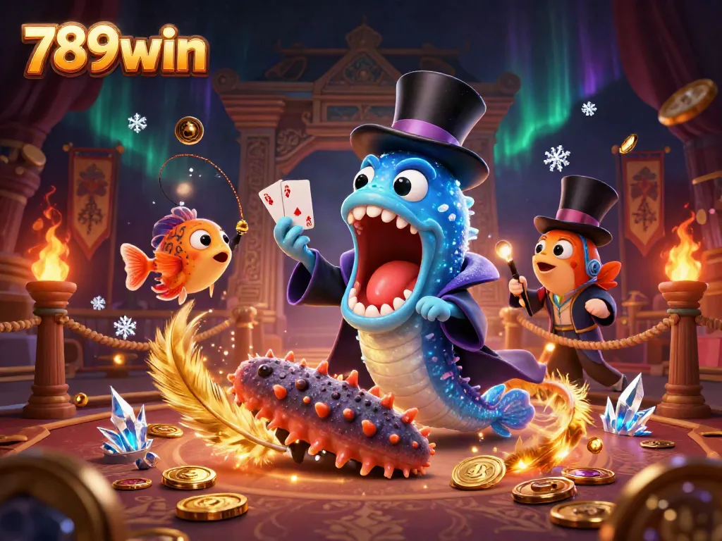 Watch the magical performance of the 789win deep-sea eel as it dazzles with card tricks!