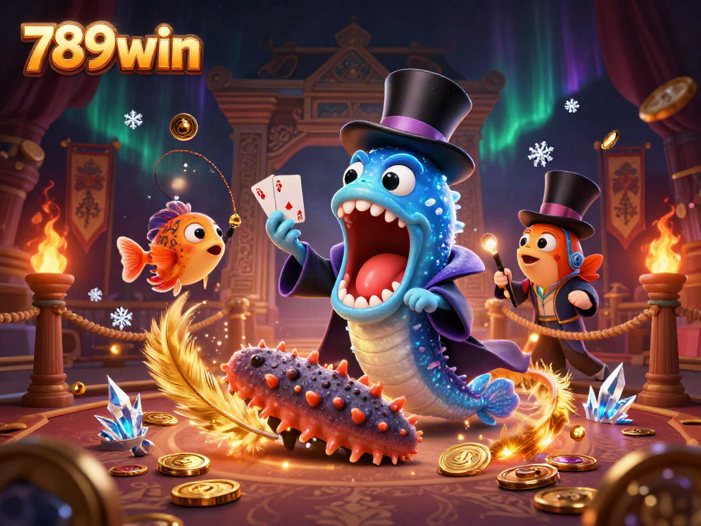Watch the magical performance of the 789win deep-sea eel as it dazzles with card tricks!