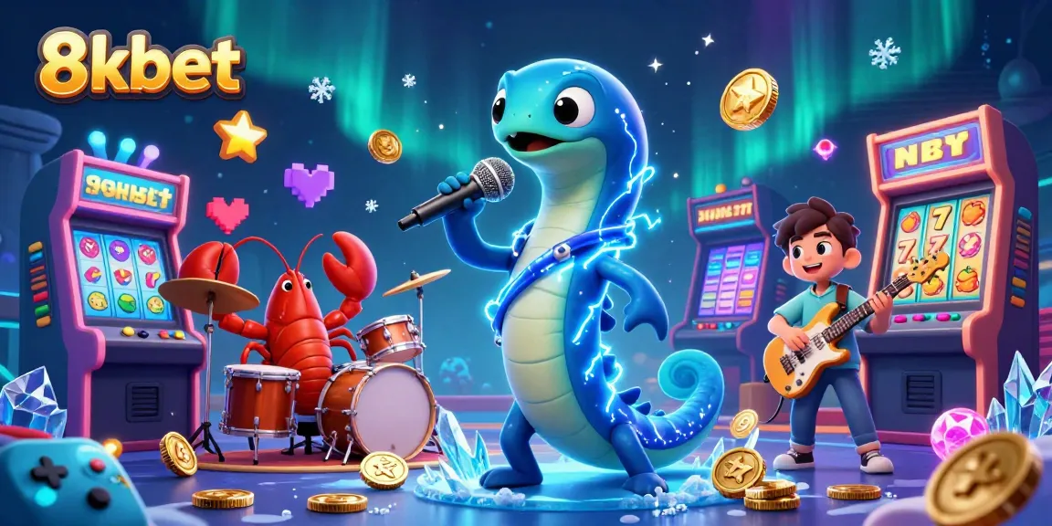 Experience the thrill of 8xbet with colorful characters and vibrant casino elements.