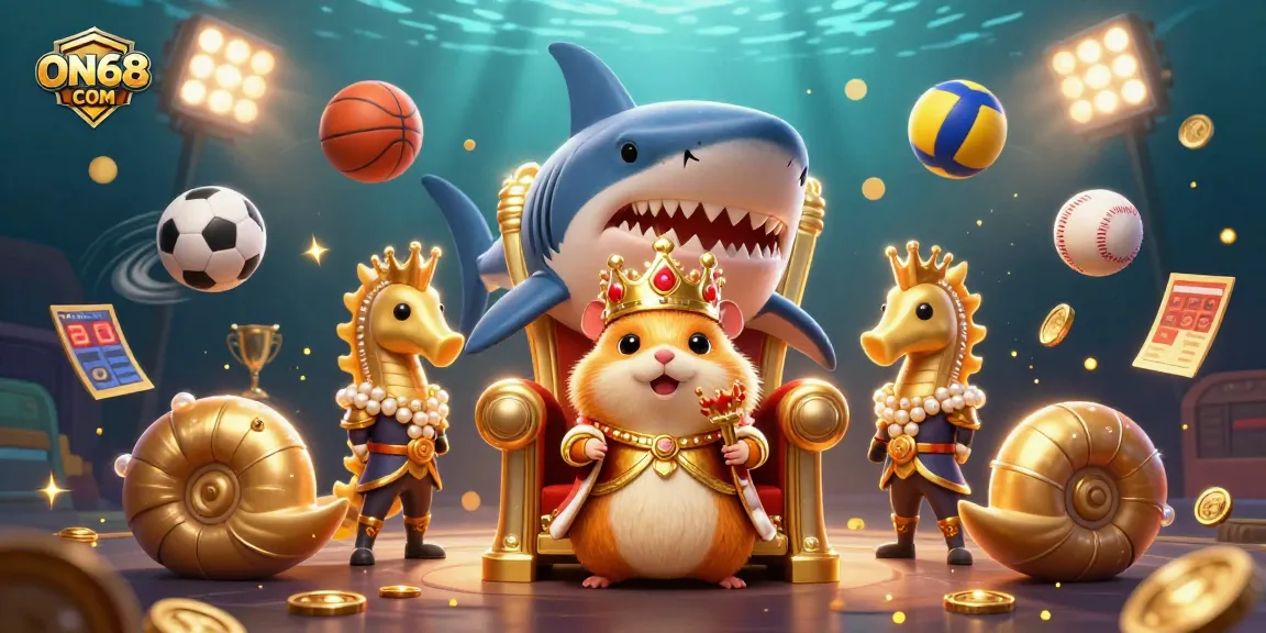 Experience the excitement of ON68 COM with a fierce hamster king and dynamic sports elements.
