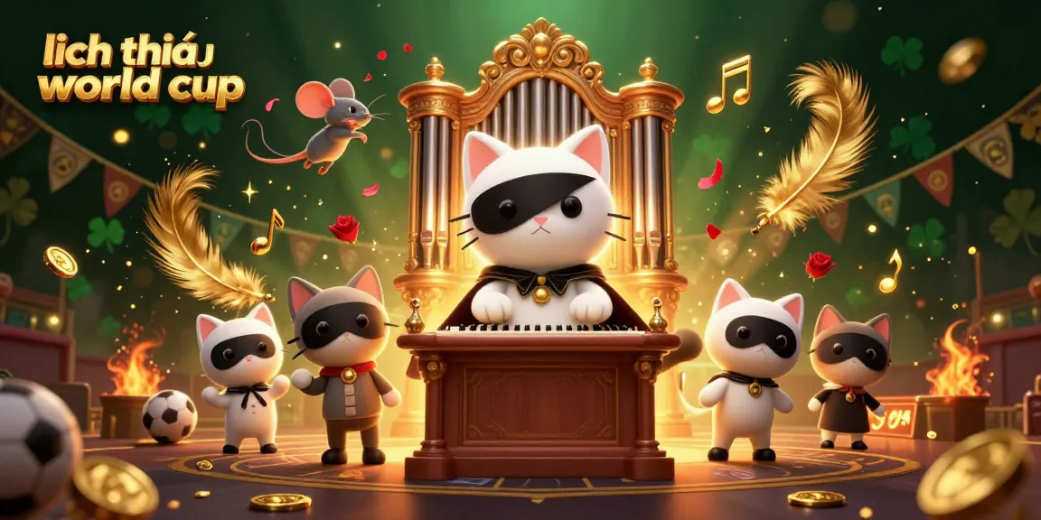 Experience the excitement of lịch thi đấu world cup with dynamic casino-themed illustration featuring sports elements.