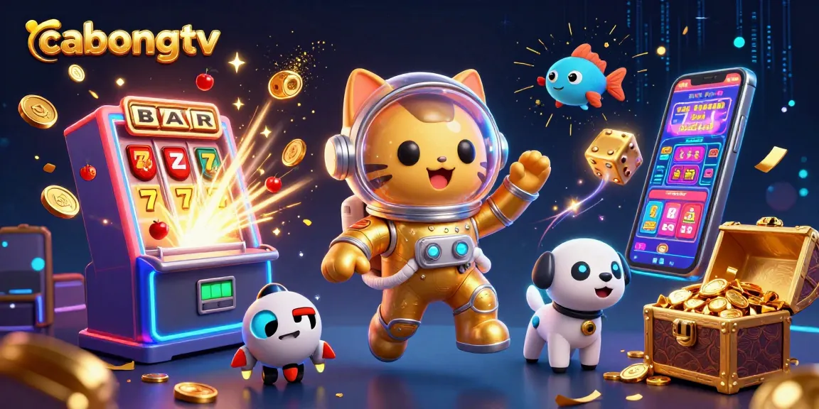 Experience cabongtv's thrilling online gaming with dynamic visuals of casino excitement.