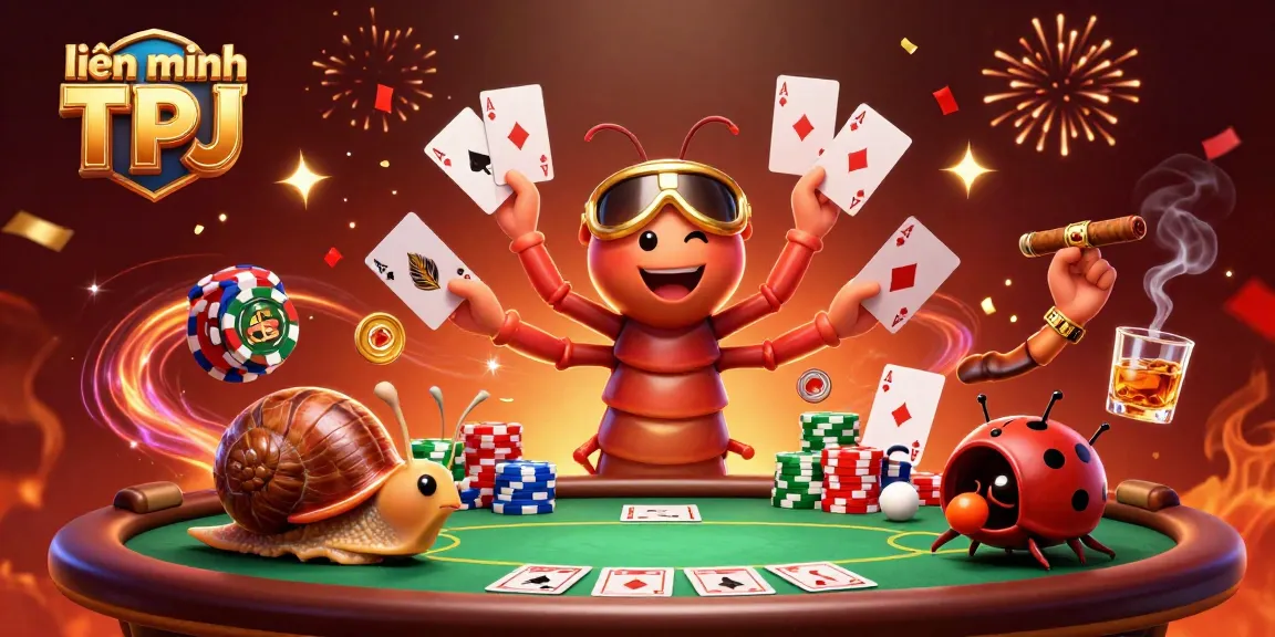 Engage with the exciting world of liên minh TPJ as a millipede dealer showcases cards and a snail high-roller pushes chips.
